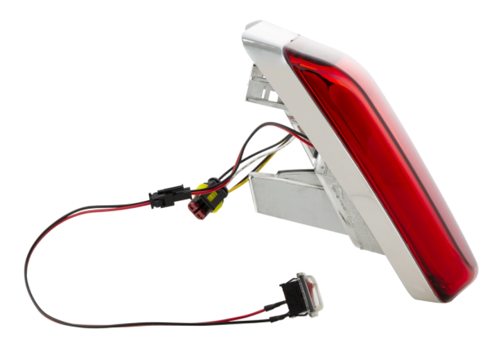 Taillight LED red for Vespa Primavera/Sprint 50-150cc, edge - chrome