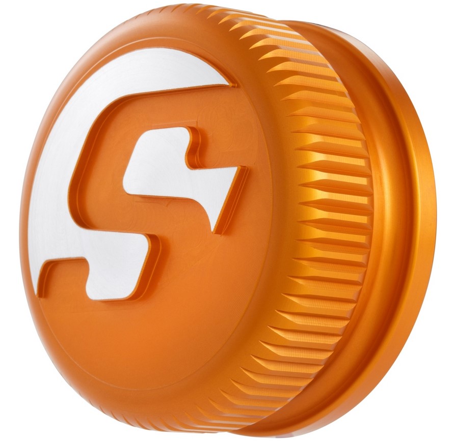 Gas cap for Vespa, orange matt