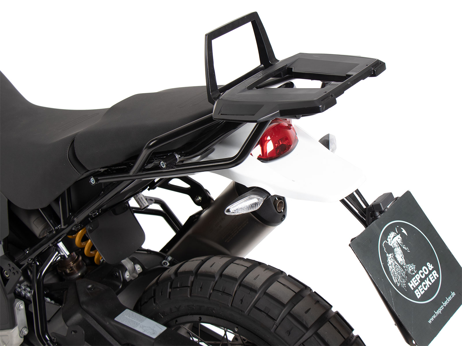 Alurack top case carrier for Ducati Desert X Rally (24-) Hepco & Becker