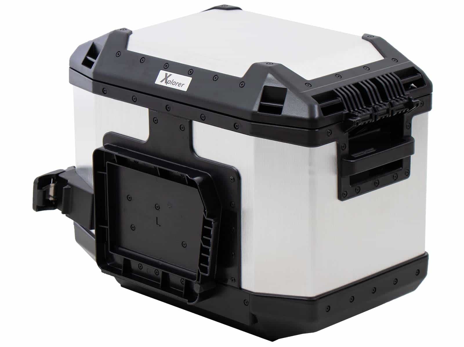 Side case Alu Xplorer 40 Cutout left silver Hepco & Becker