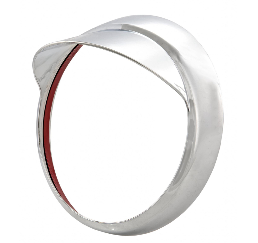 Lamp ring with lampshade for Vespa GTV /GT 60 125-300cc, chrome