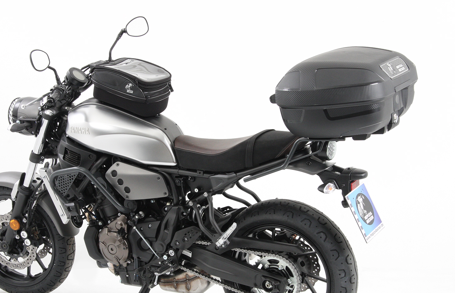 Alurack Topcaseträger anthrazit for Yamaha XSR 700 / XSR 700 Xtribute (Bj.16-) Hepco & Becker