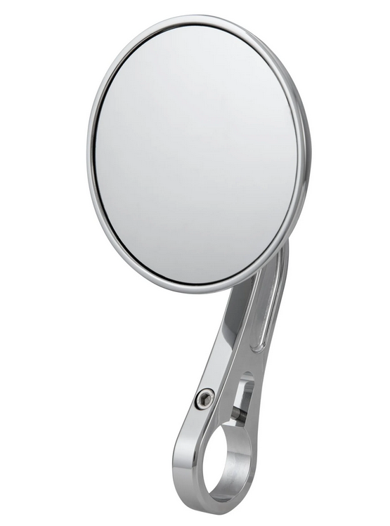 Handlebar end mirror for Vespa, left or right, round, chrome