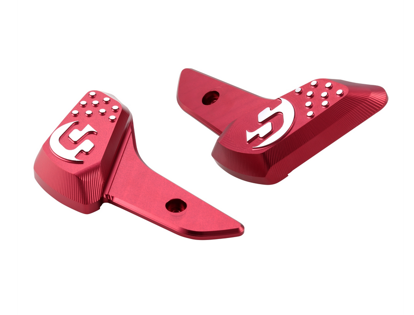 Footrests right and left for Vespa Primavera /Sprint 50-150cc 2T/4T AC, red
