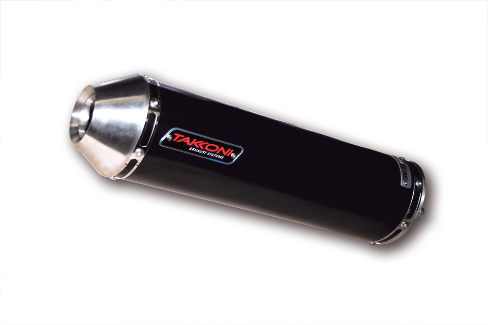 Takkoni muffler Kawasaki Z 800 e, stainless steel, E-approved