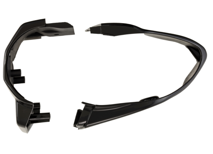 Cover switch unit, right/left, front/rear for Vespa Primavera/Sprint, black glossy