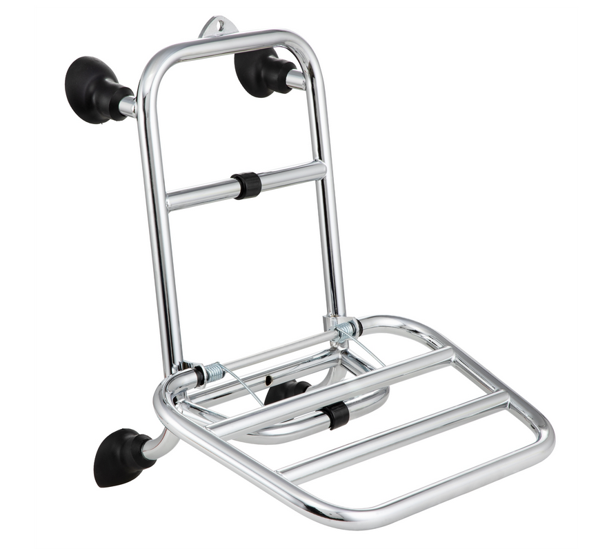 Front luggage rack for Vespa GTS /GTS Super HPE /GTV 125/300 ('19-), foldable, chrome