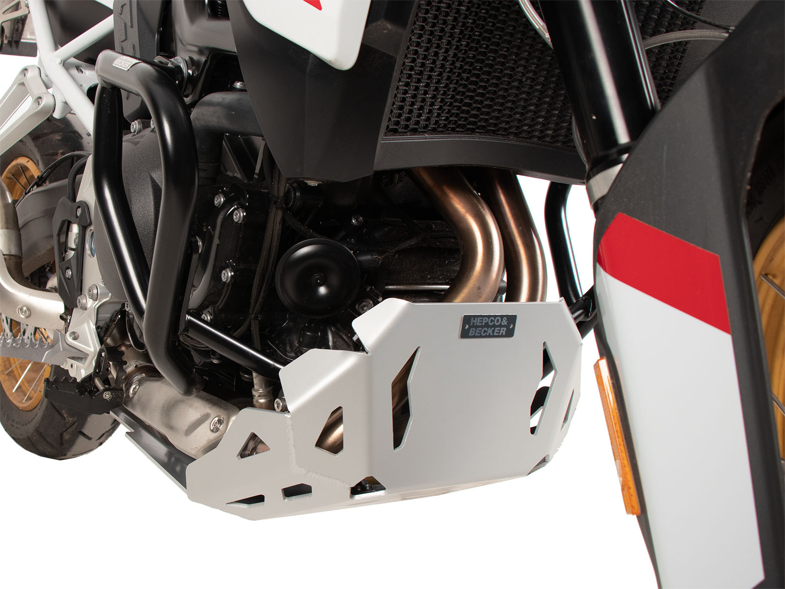 Engine protection plate silver for BMW F 900 GS (24-) Hepco & Becker