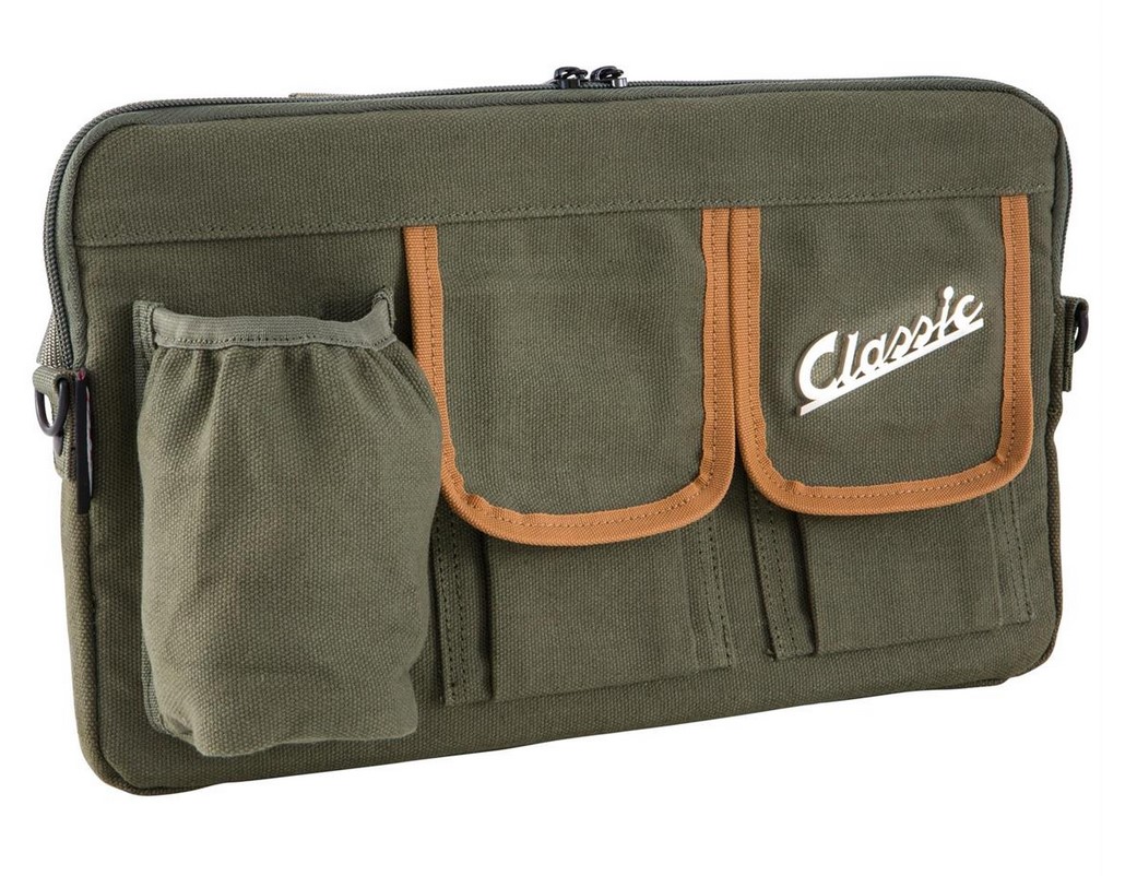 Bag "Classic" for luggage compartment / glove box Vespa - olive, canvas