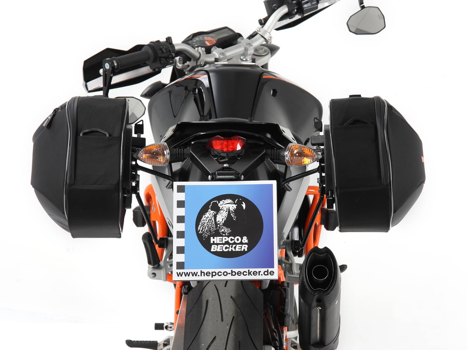Street soft pannier set for C-Bow carrier black Hepco & Becker