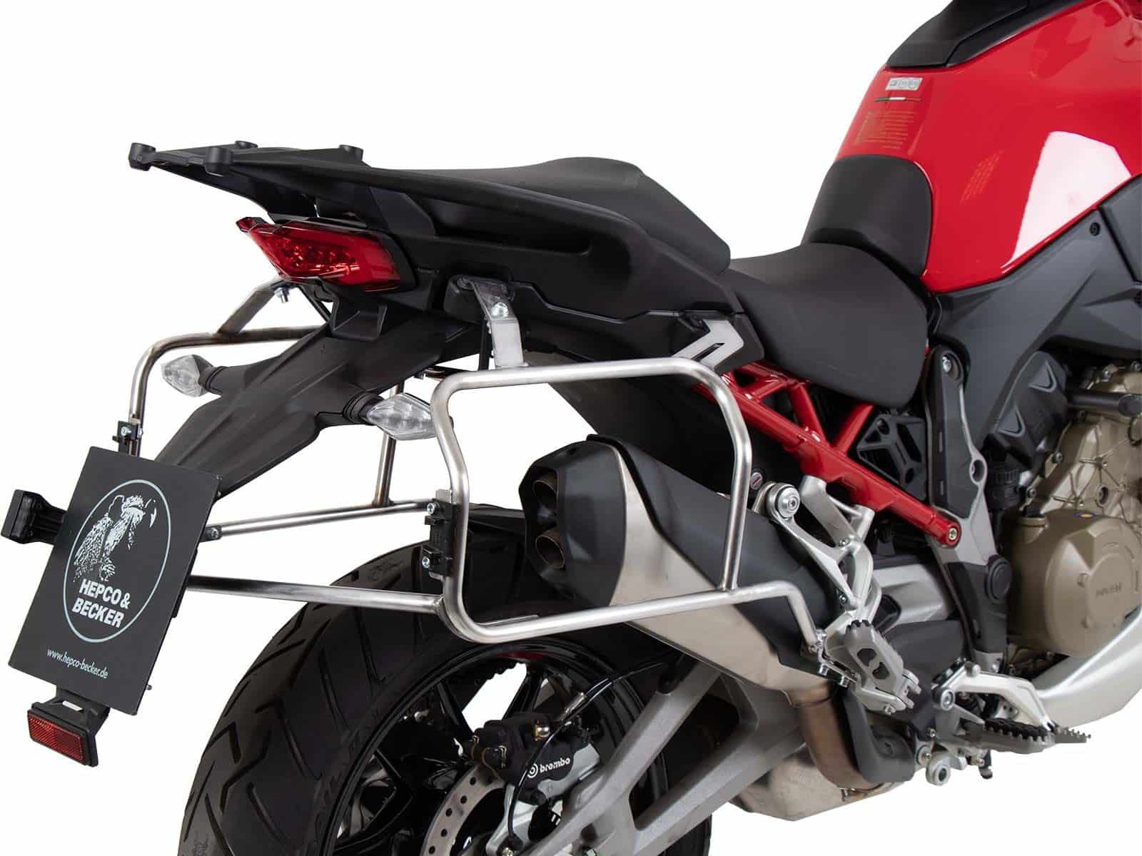 Side case carrier cutout stainless steel for Ducati Multistrada V4 /S /Pikes Peak /Rally /RS (25-)