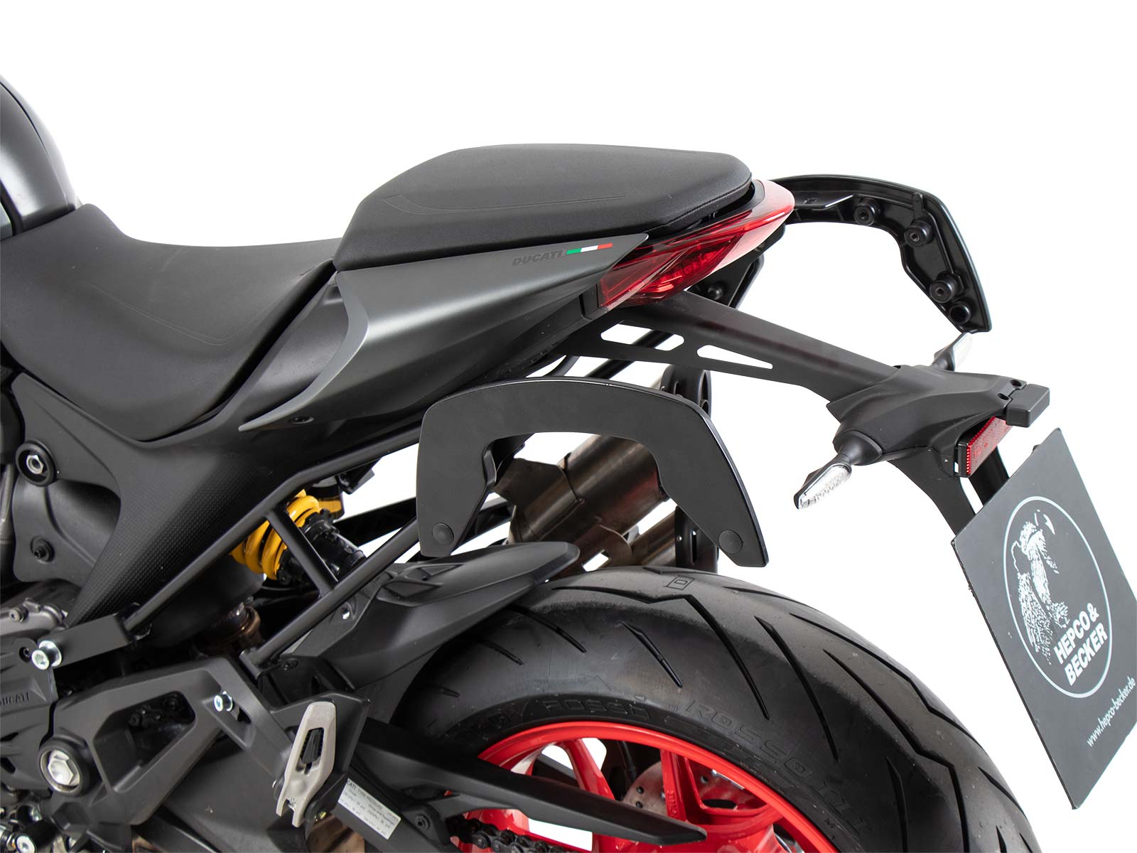 C-Bow side carrier black for Ducati Monster 937 / 937+ (21-) Hepco & Becker