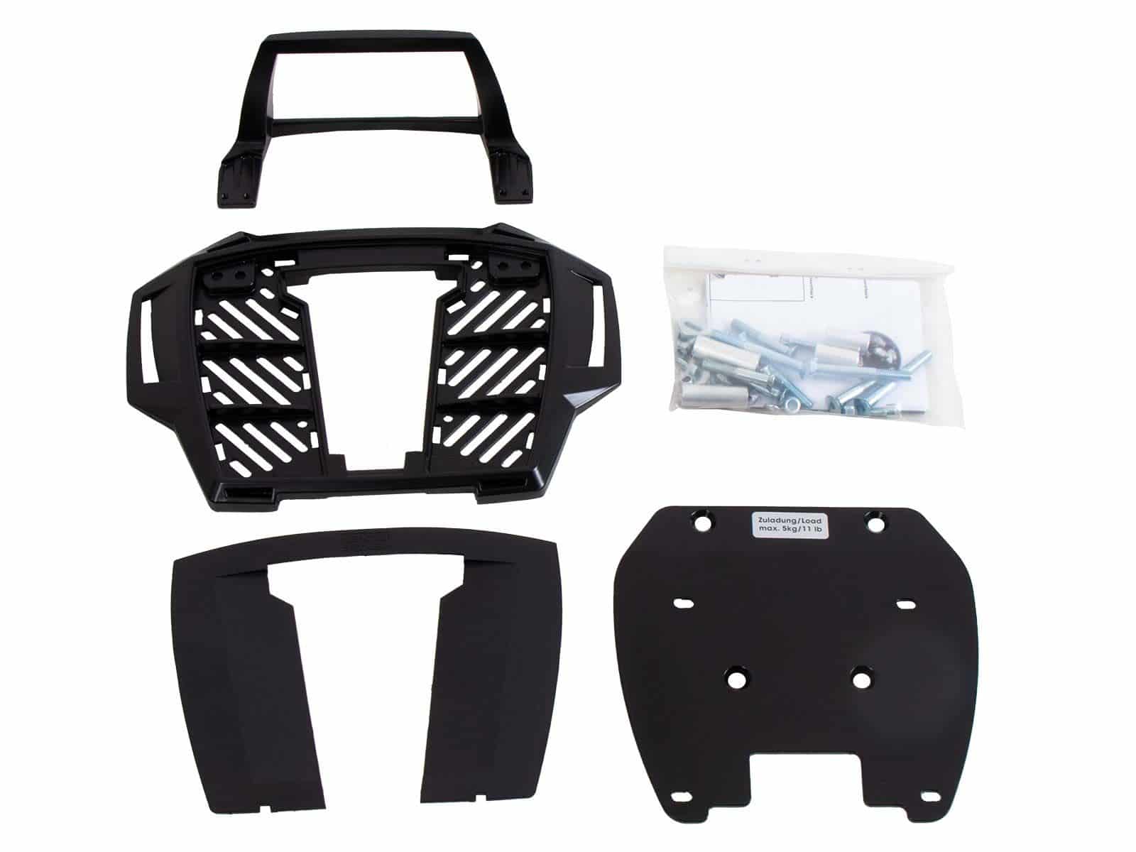 Alurack top case carrier black for BMW BMW F 650 GS Twin /F 700 GS Hepco & Becker