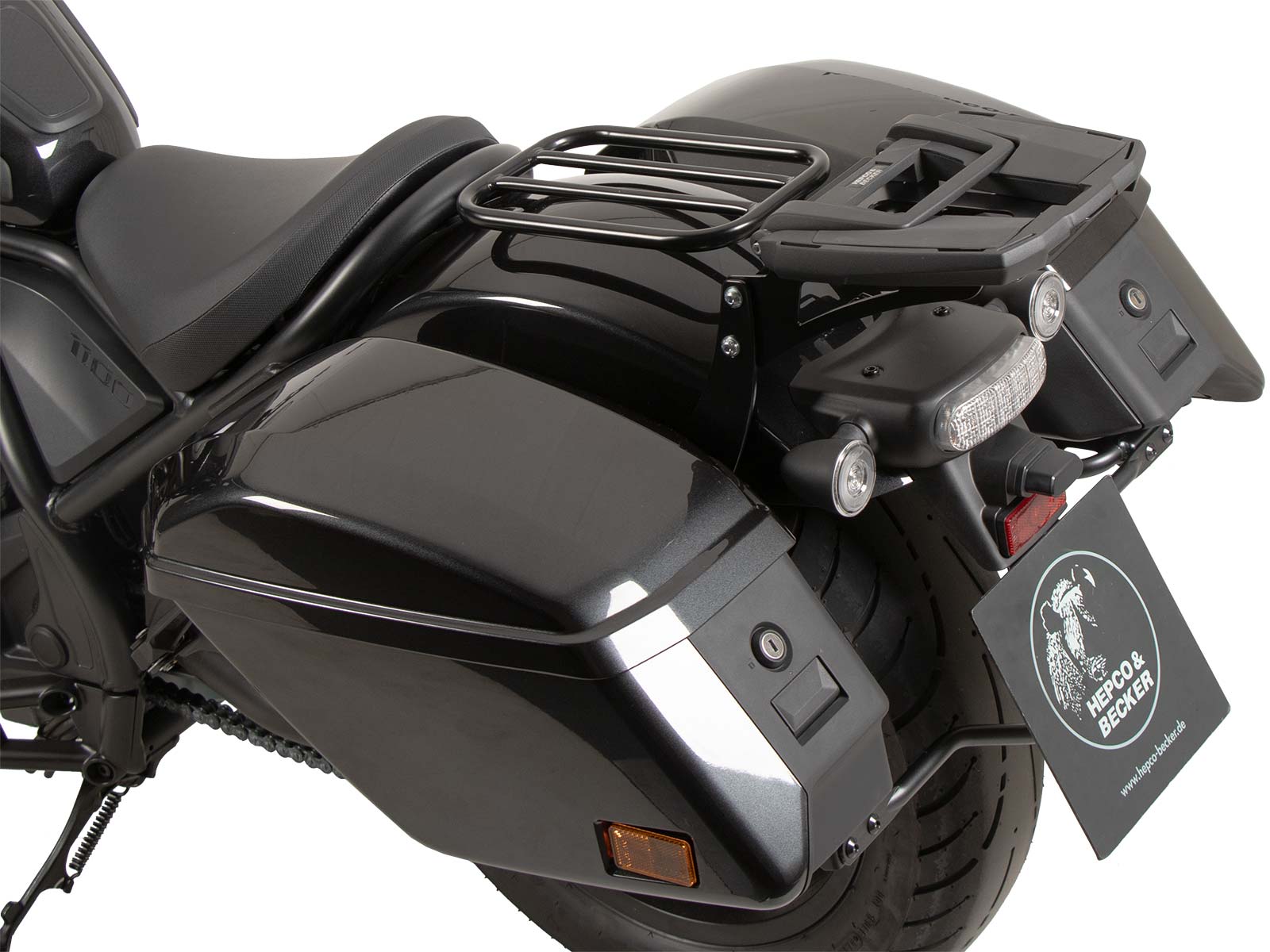 Easyrack top case carrier black for Honda CMX 1100 Rebel /DCT (21-24) Hepco & Becker