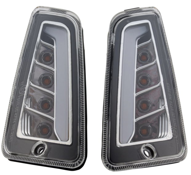 Turn signal kit front & rear for Vespa GTS/GTS Super/GTV 125-300cc ('14-), clear