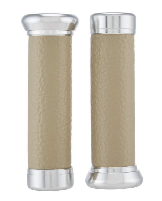 Grips Retro Ø 24/24 mm, L 130 mm for Vespa ET2/ET4/LX/LXV/S/Primavera/Sprint 50-150cc, beige