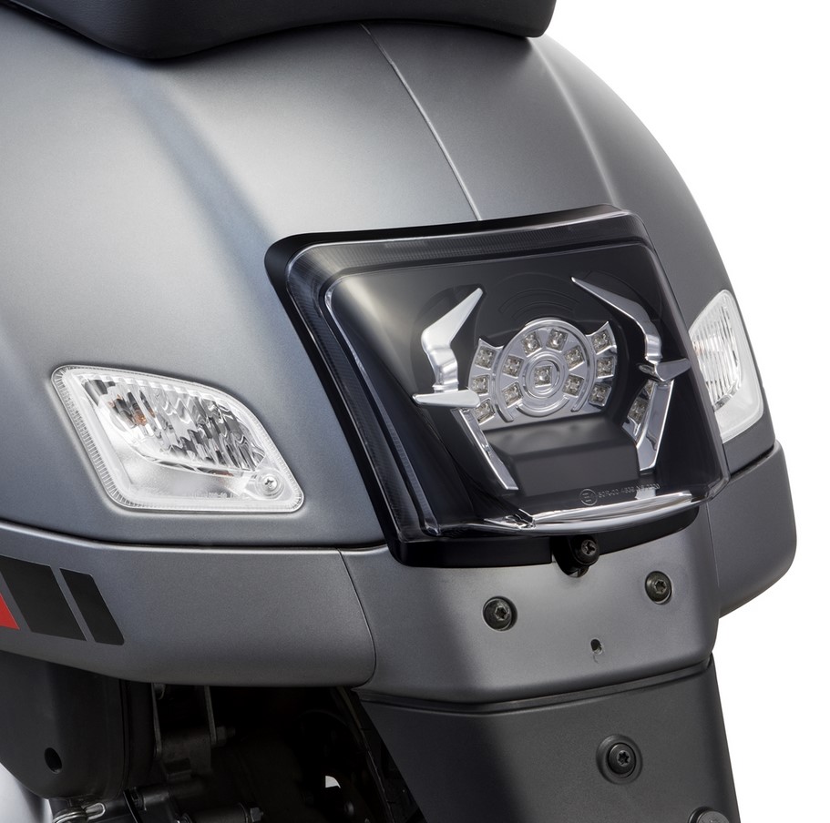 Frame taillight conversion for Vespa GTS/GTS Super/GTV 125-300cc ('14-'18), black glossy