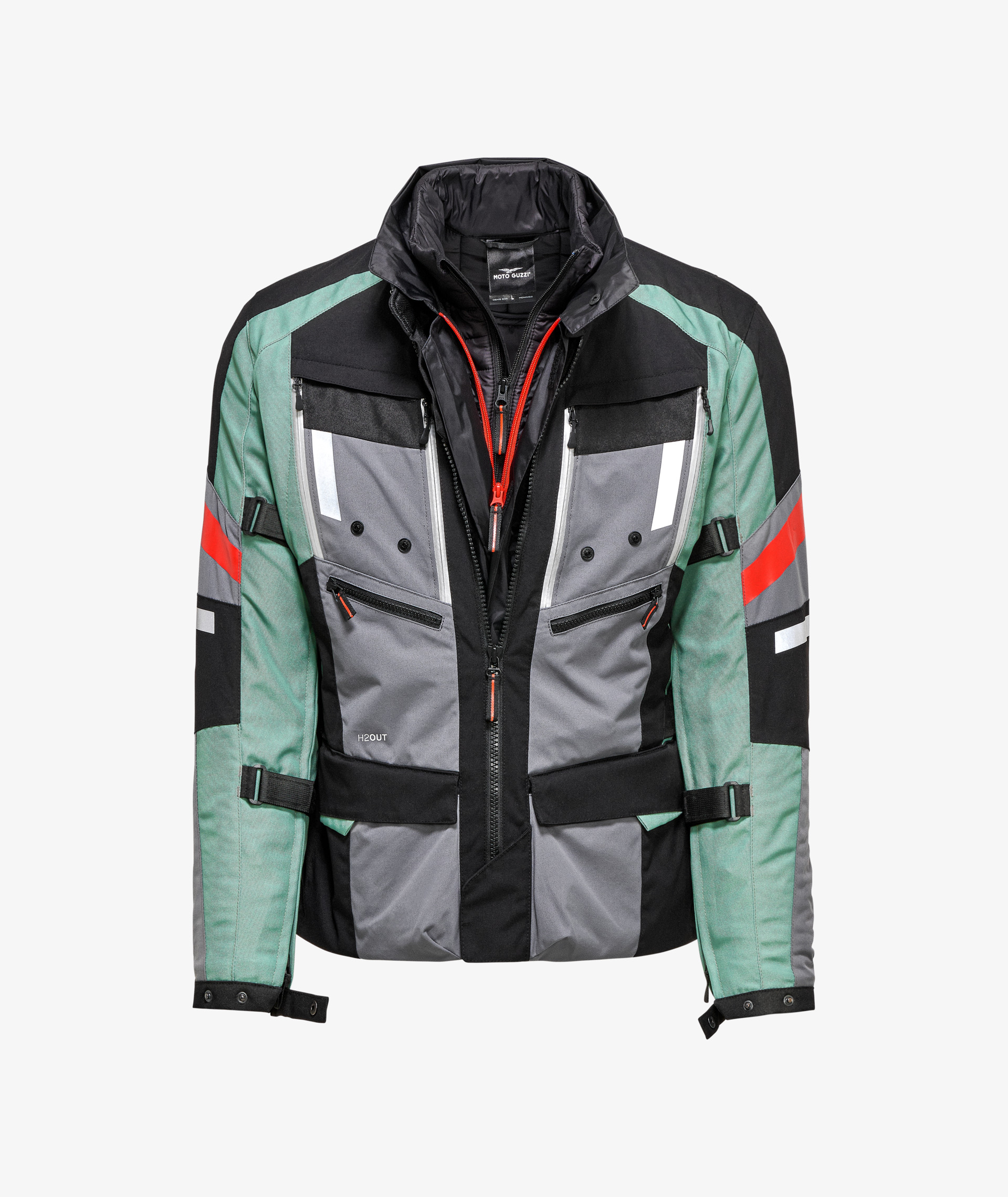 Moto Guzzi jacket "Adventure Touring" green incl. protectors