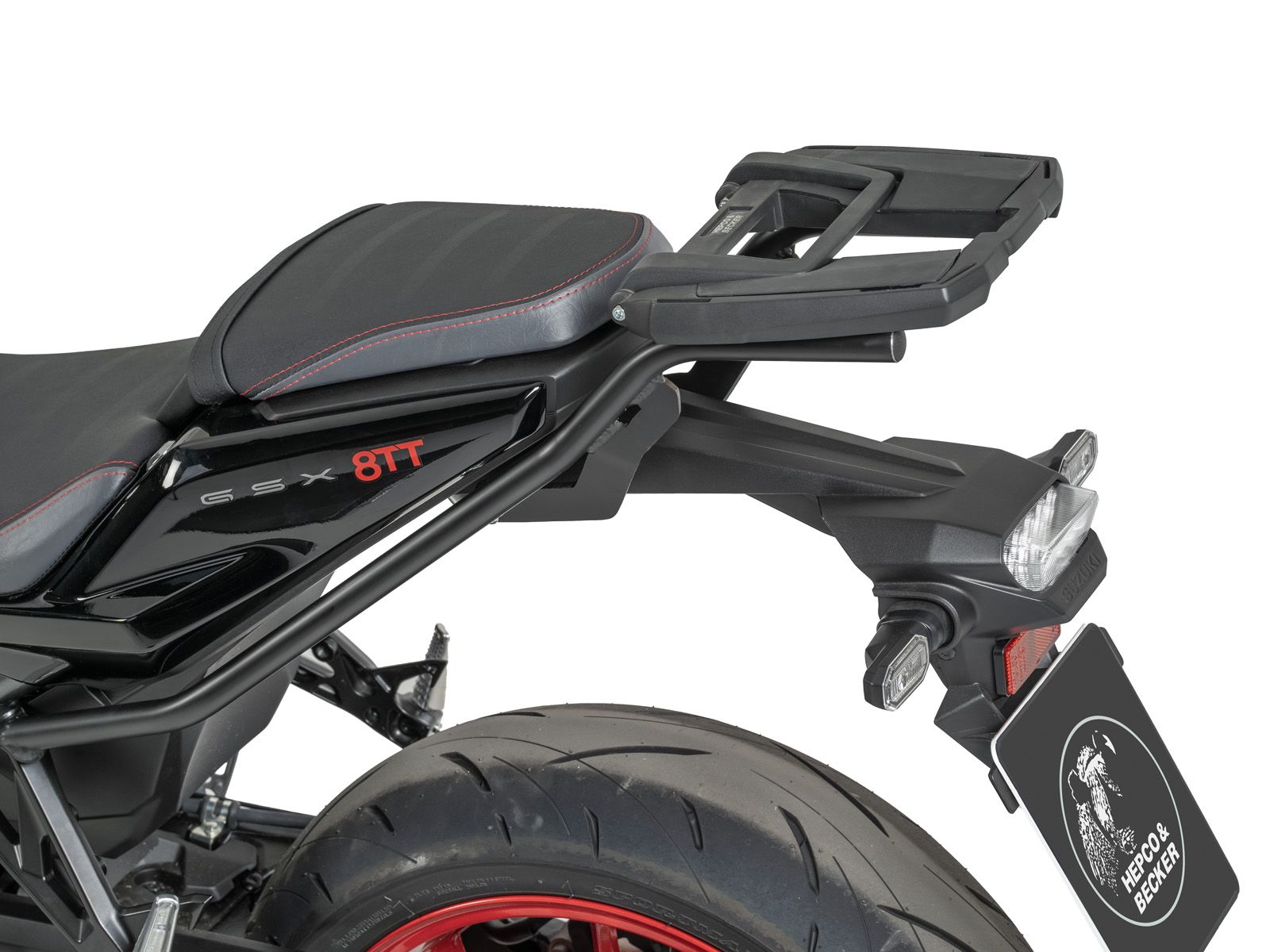 Easyrack top case carrier black for Suzuki GSX-8TT (25-) Hepco & Becker
