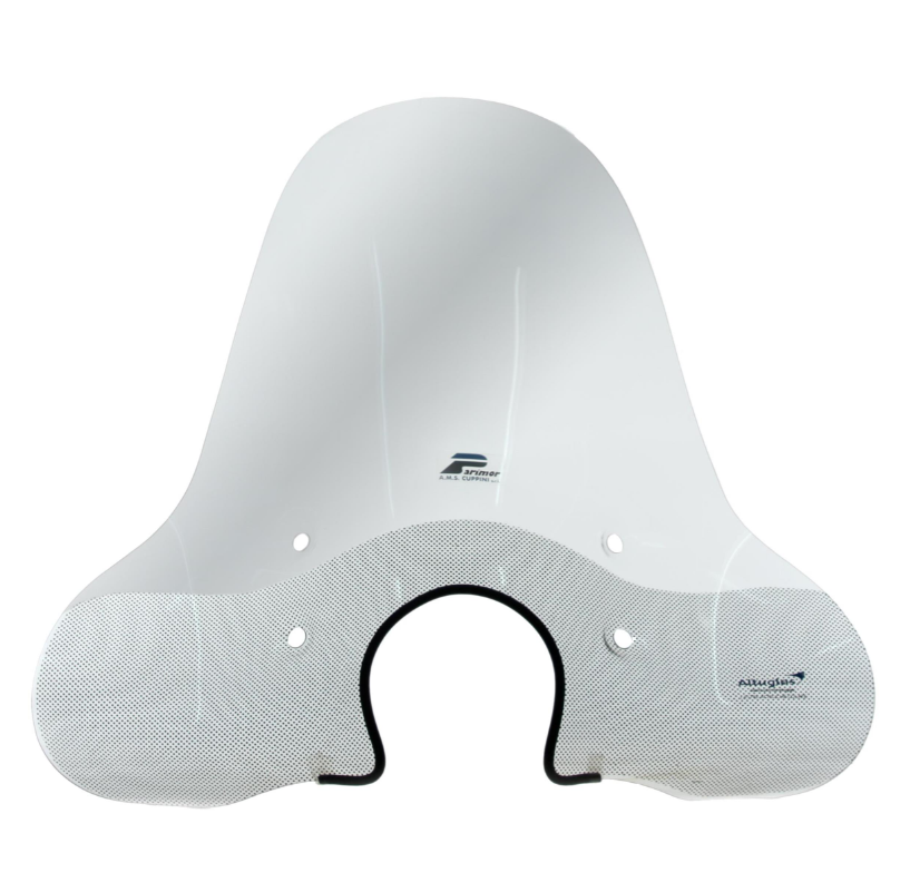 Windshield CUPPINI high for Vespa LX 50-150cc, clear