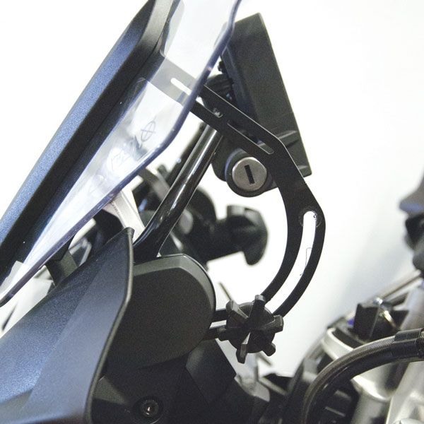 Windshield reinforcement bracket for BMW R 1200 GS LC /Adventure LC, R 1250 GS, black