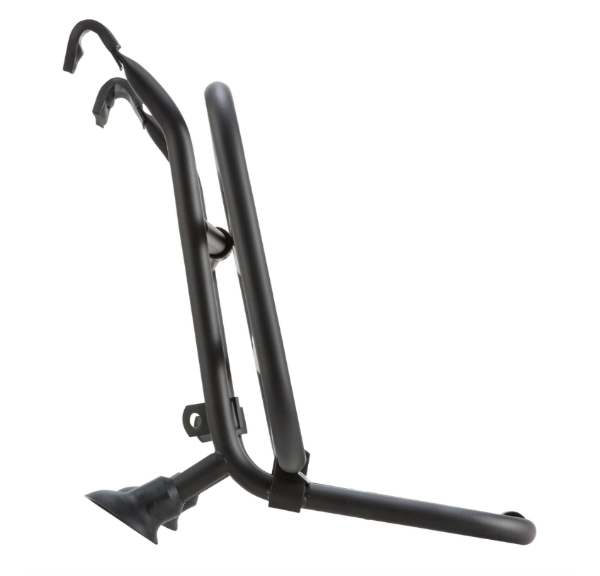 Luggage rack front for Vespa PX 80-200cc, foldable, black