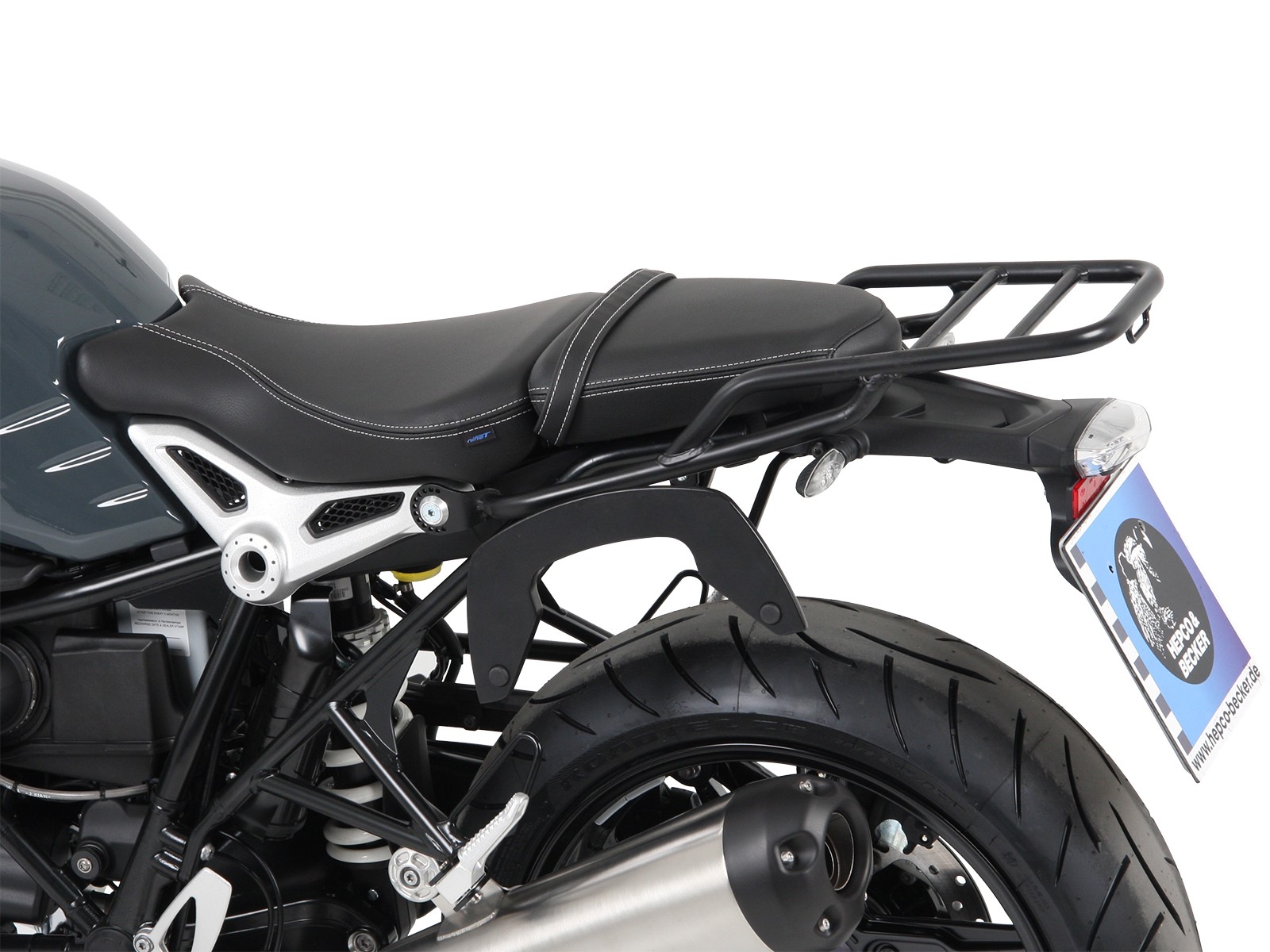 C-Bow side carrier black for BMW R nineT Pure (17-23) Hepco & Becker
