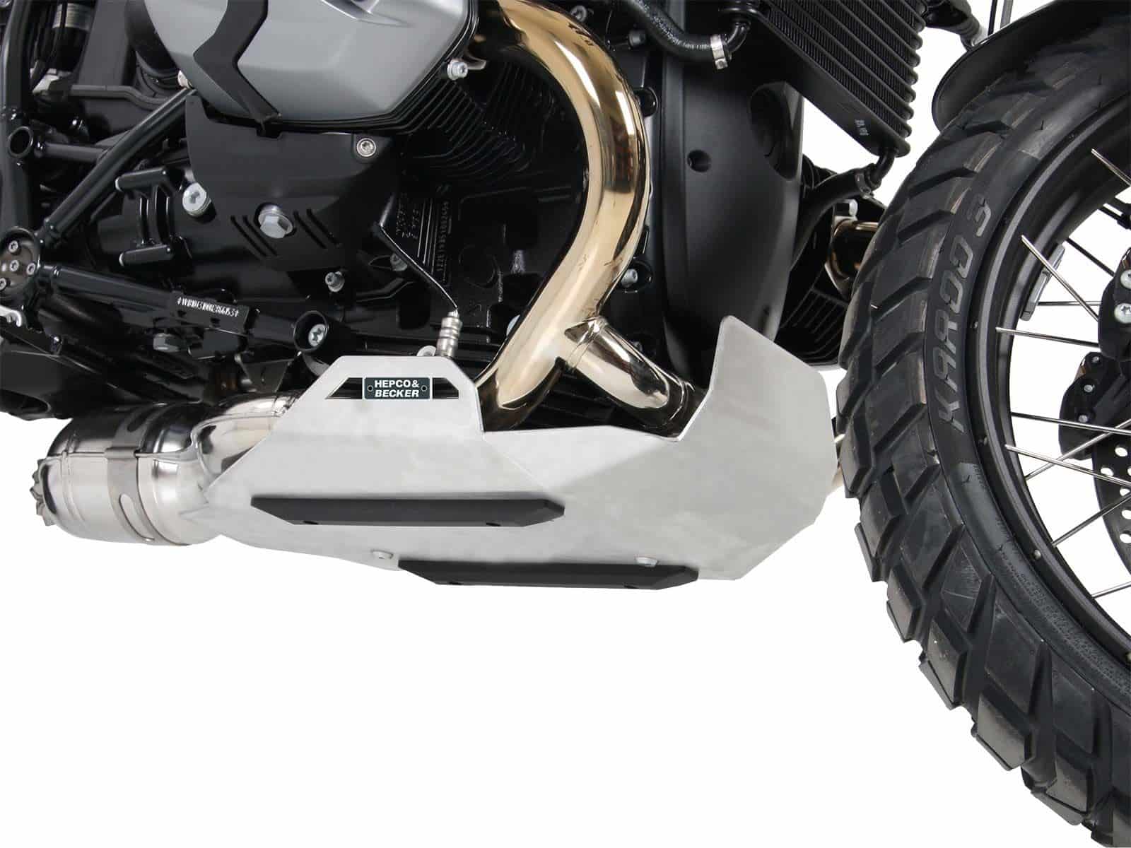 Engine protection plate silver for BMW R nineT Racer (17-20) Hepco & Becker