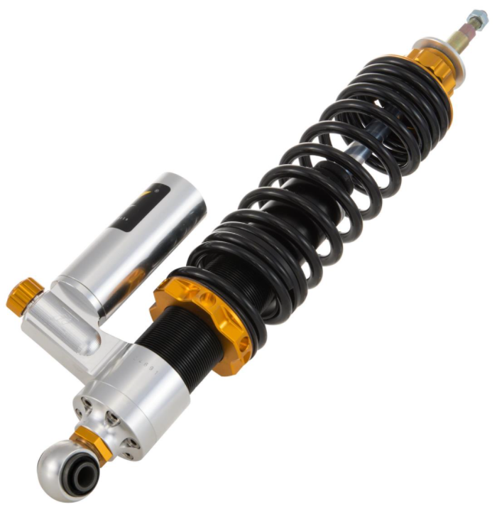 Rear shock absorber for Vespa Primavera/Sprint 125 -150cc ('14-), silver/orange/black