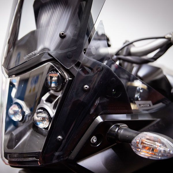 Side wind deflectors dark smoke for Yamaha Ténéré 700 (19-24)