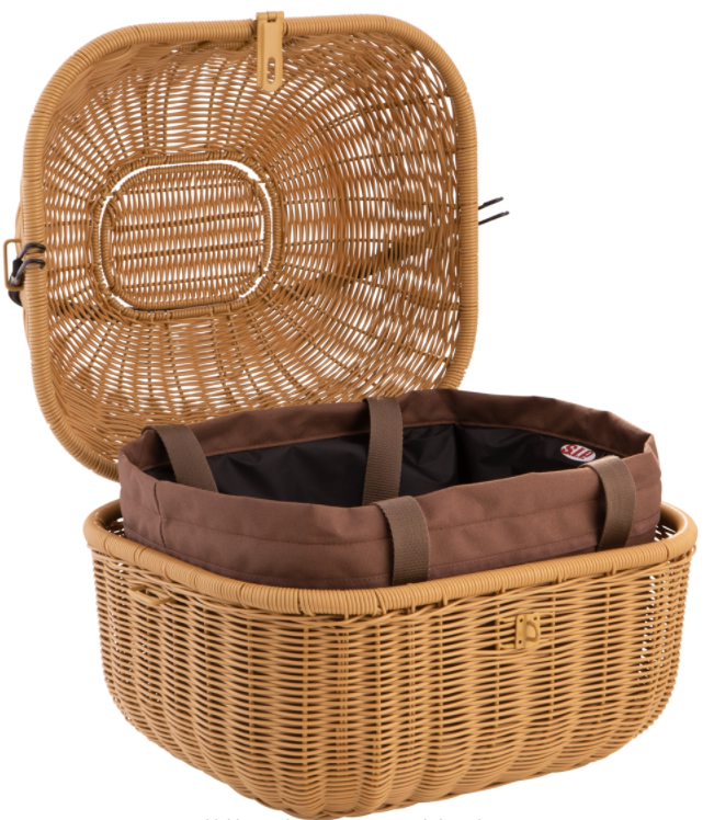 Luggage basket Classic for Vespa, brown