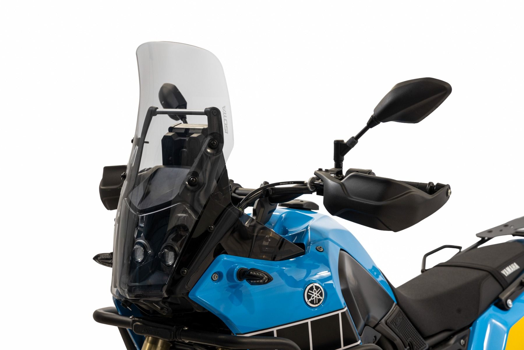 Rally windshield smoke clear with headlight protection for Yamaha Ténéré 700 (19-24)
