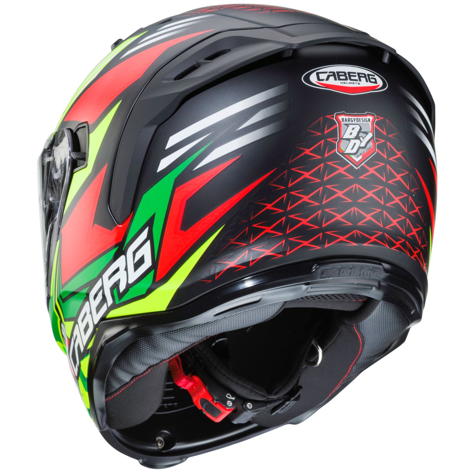Caberg Helmet Avalon Giga, matte black / fluo yellow red