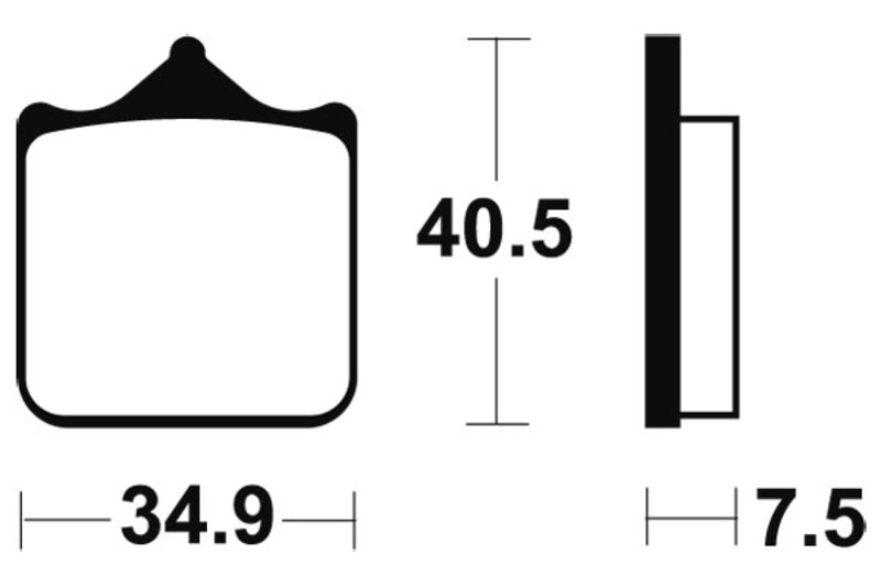 Tecnium Street Performance sintered metal brake pads - MF262