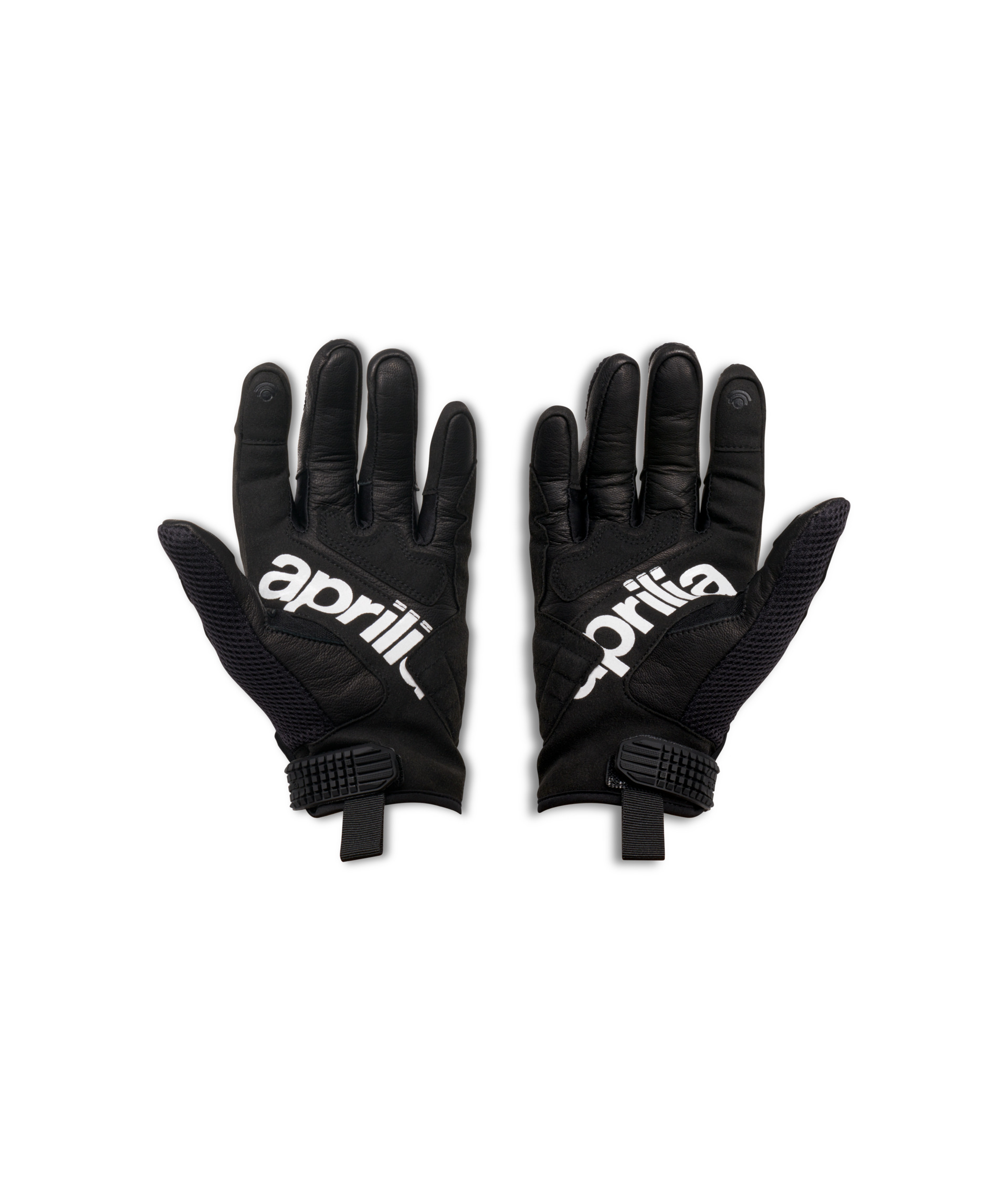 Aprilia gloves men black red