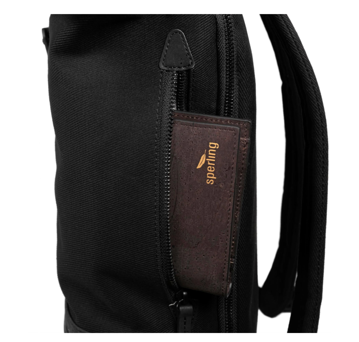 Backpack Sperling VESPA-Rider Night SIP - black / cork black