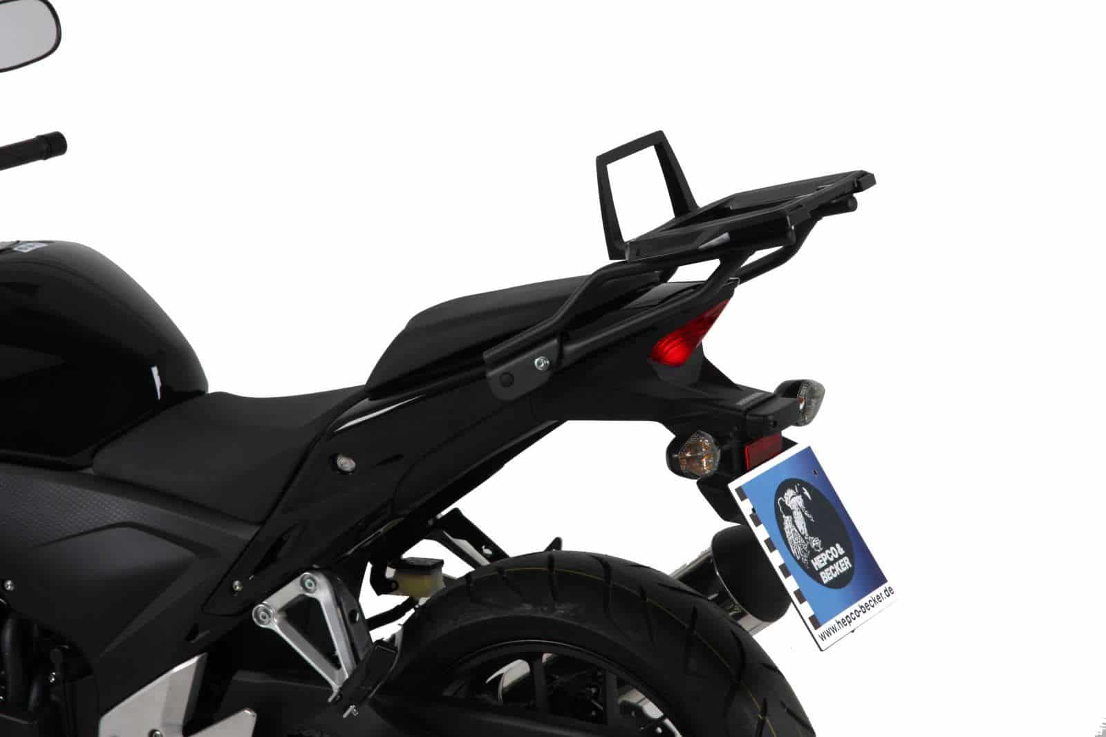 Alurack top case carrier anthracite/black for Honda CBR 500 R (13-15) Hepco & Becker