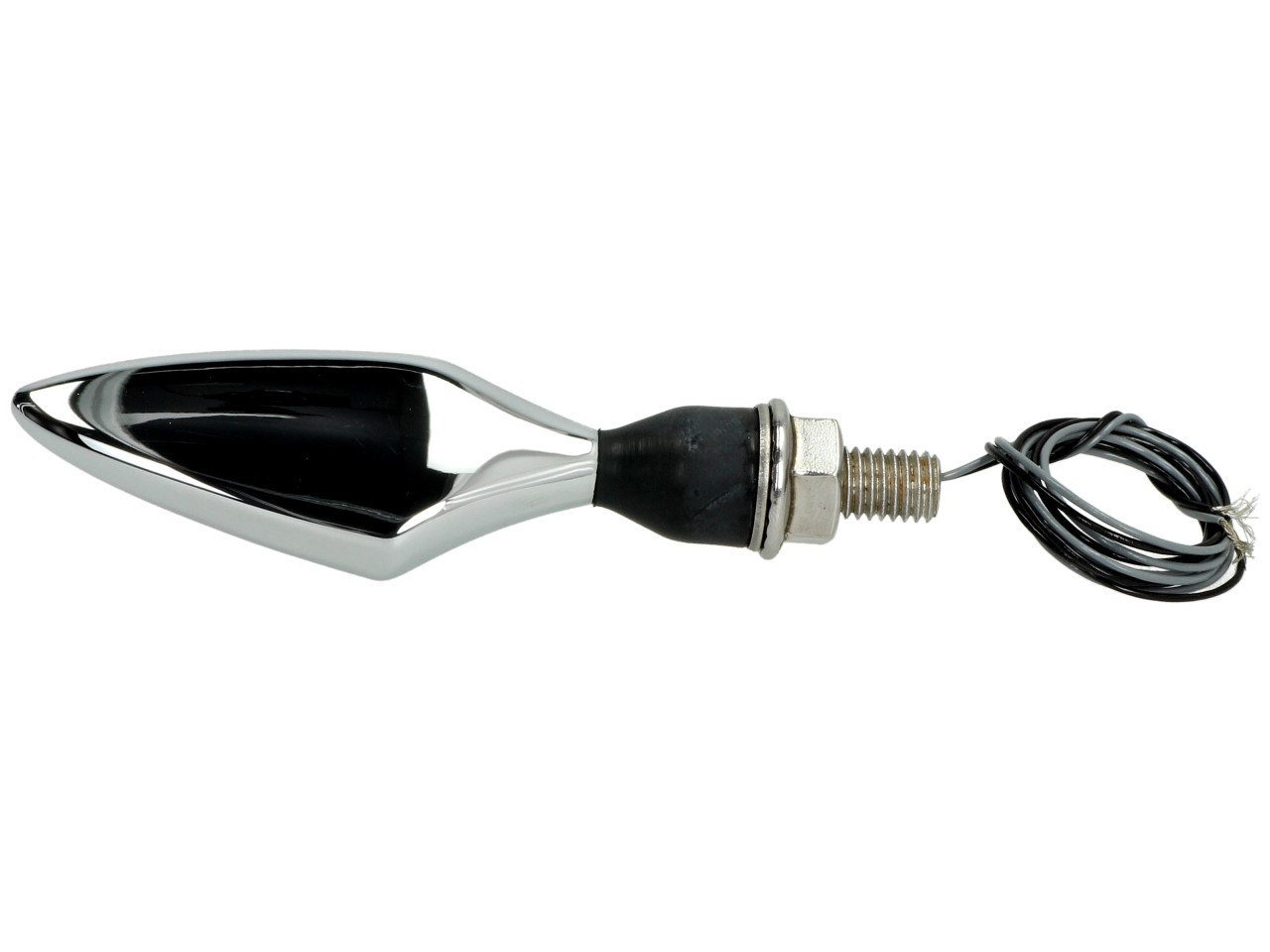 Kellermann turn signal, Rhombus Extreme, Alu, LED, VL/HR, 12 V, shiny chrome, M8x20, E-tested