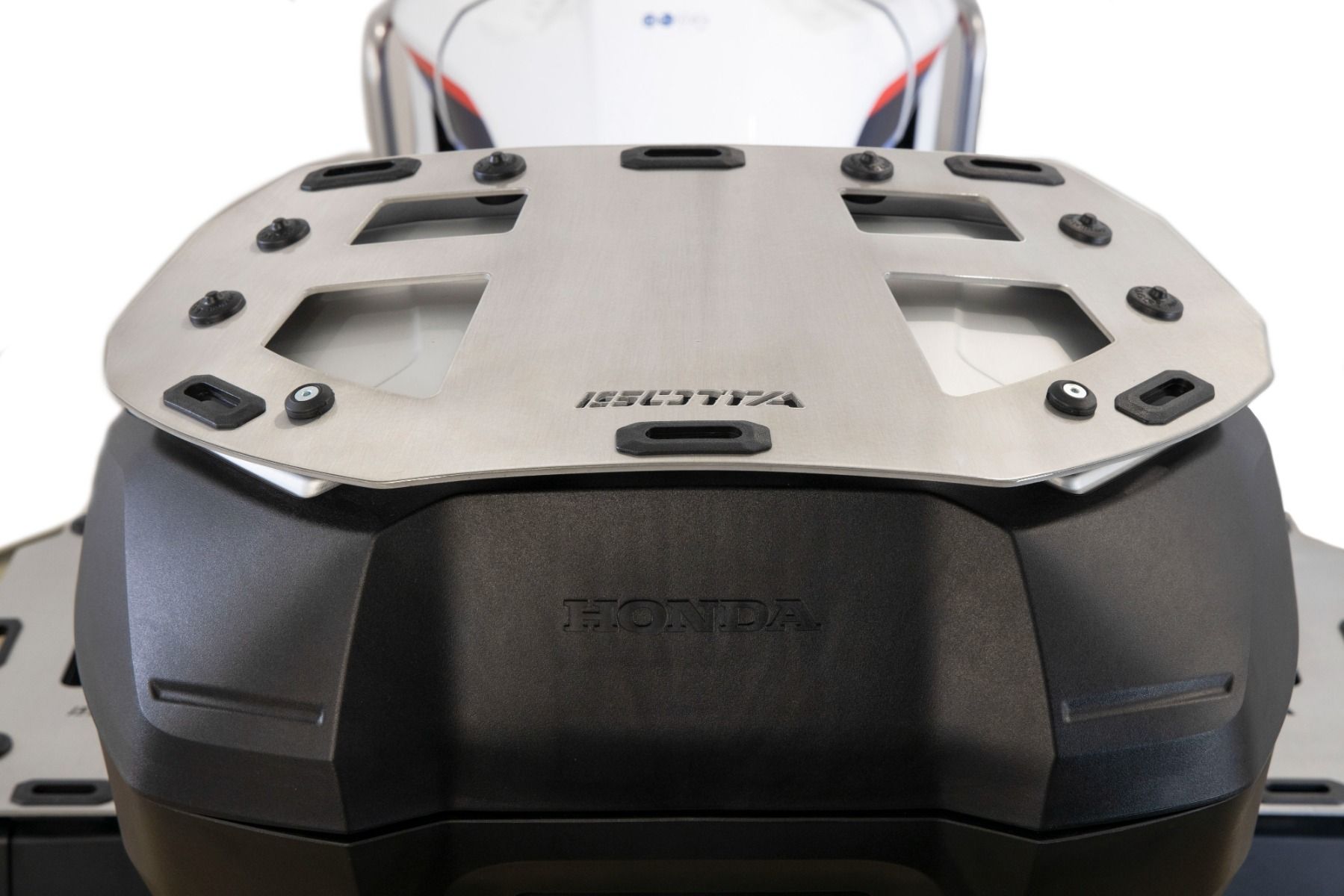 Luggage rack for top case Honda XL 750 Transalp /NT 1100 /ADV 750 /NC 750 X, aluminum, brushed and polished
