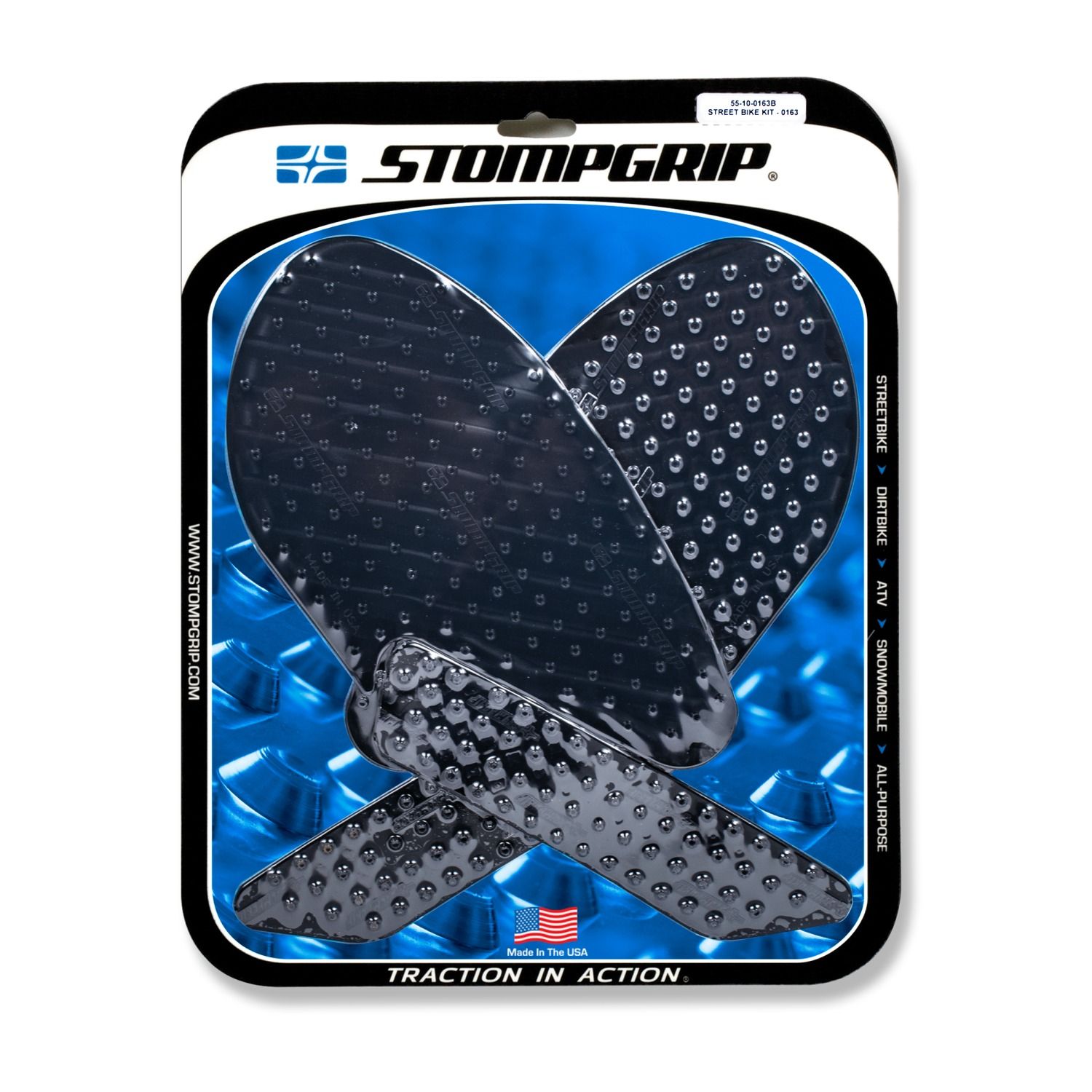 Stompgrip black Volcano for Yamaha YZF-R3 (19-)