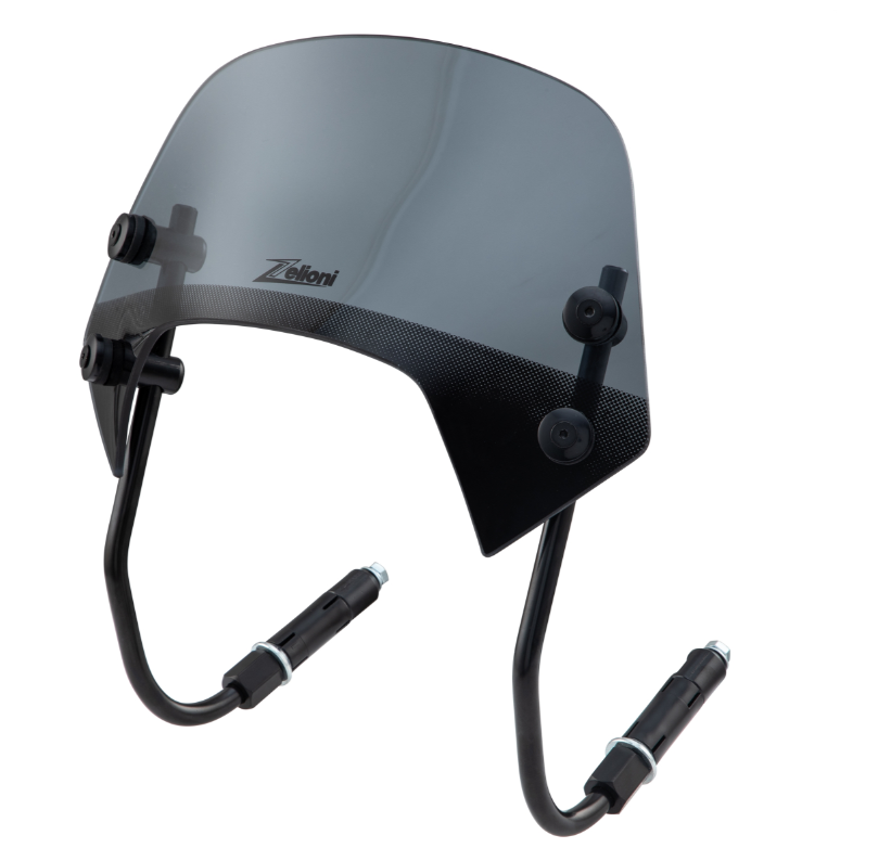 Flyscreen ZELIONI Racing for Vespa Sprint 50-150cc 2T/4T, black tinted