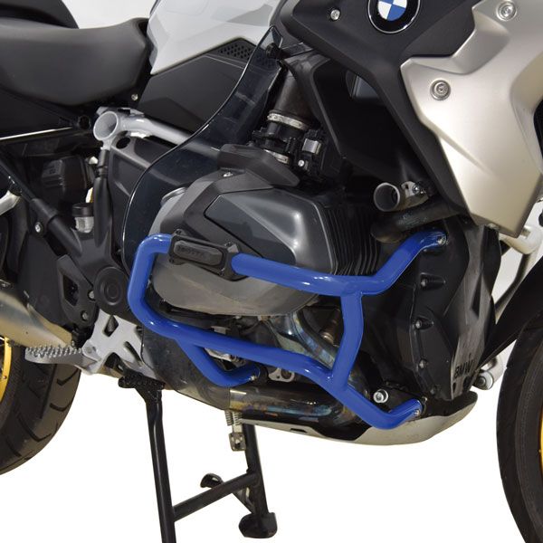 Lower crash bar for BMW R 1250 GS, steel, blue