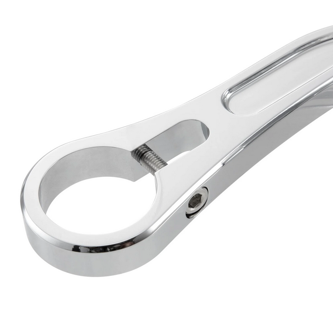 Handlebar end mirror for Vespa, left or right, round, chrome
