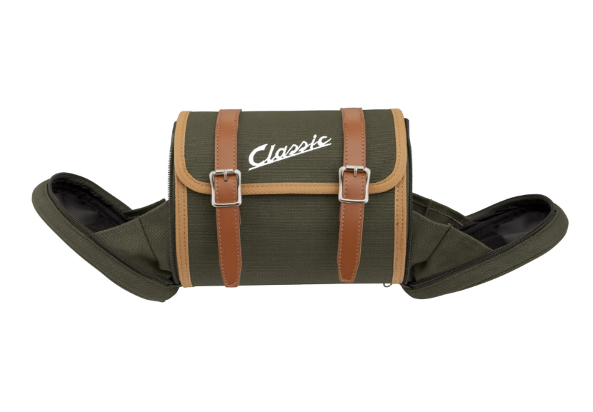 Bag "Classic" luggage rack / socius holder rear for Vespa, canvas, olive