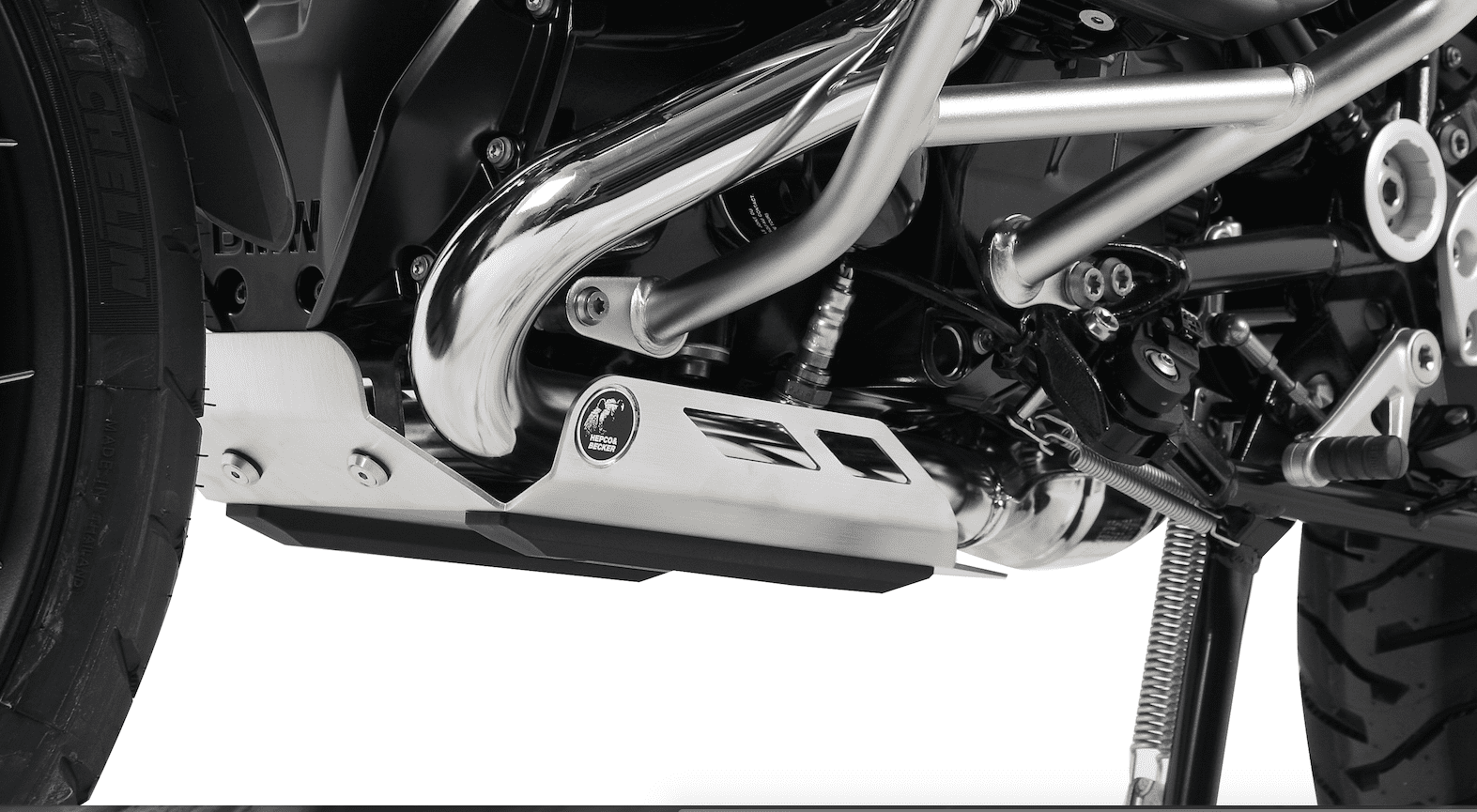 Engine protection plate silver for BMW R 1200 GS Adventure (14-18) Hepco & Becker