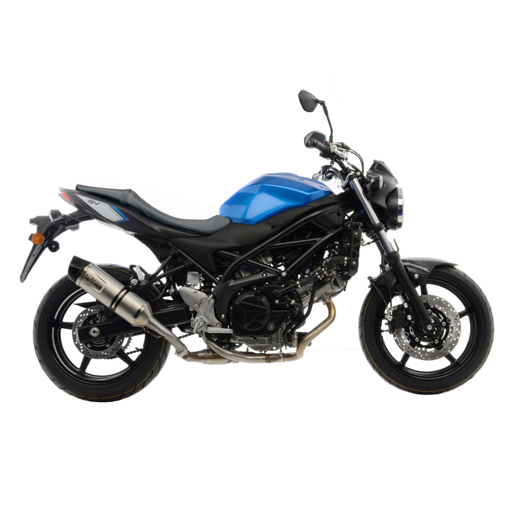 LeoVince exhaust system SBK LV One Evo 2, stainless steel, slip on for Suzuki SV 650