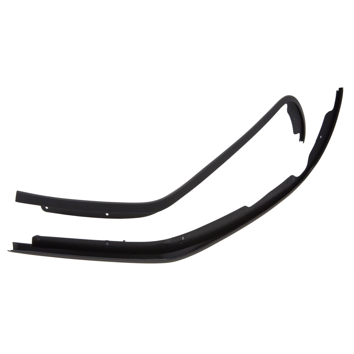 Mono slotted tube leg shield black gloss for Vespa Primavera/Sprint 50-150ccm