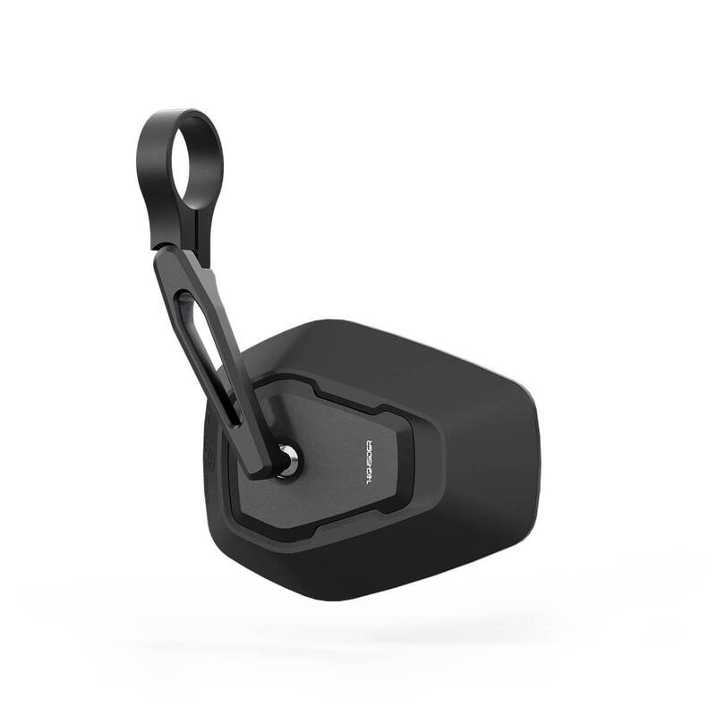 HIGHSIDER pro bar end mirror Esagano-RS black/black short (1pc.)