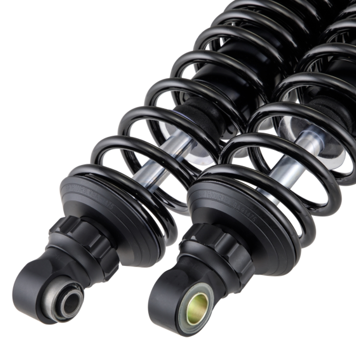 Shock absorber kit front & rear for Vespa GTS/GTS Super/GTV/GT 60/GT/GT L 125-300cc, black mat