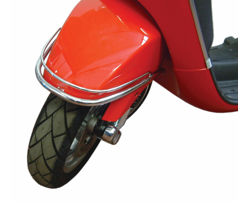 Front bumper fender for Vespa LX/LXV 50-150cc, chrome